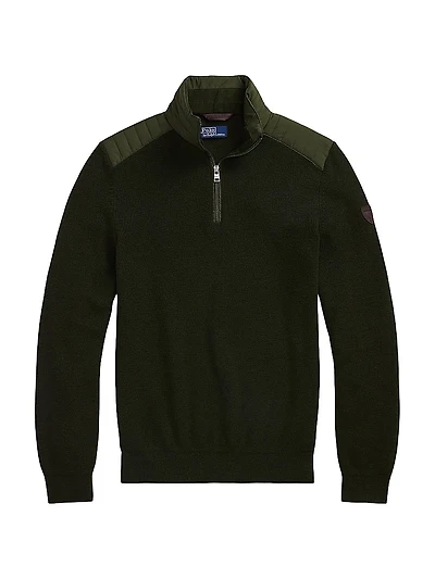 Merino Wool Quarter-Zip Sweater