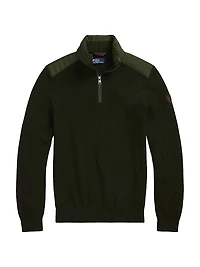 Merino Wool Quarter-Zip Sweater