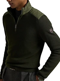 Merino Wool Quarter-Zip Sweater