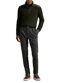 Merino Wool Quarter-Zip Sweater