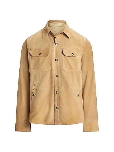 Suede Utility Overshirt