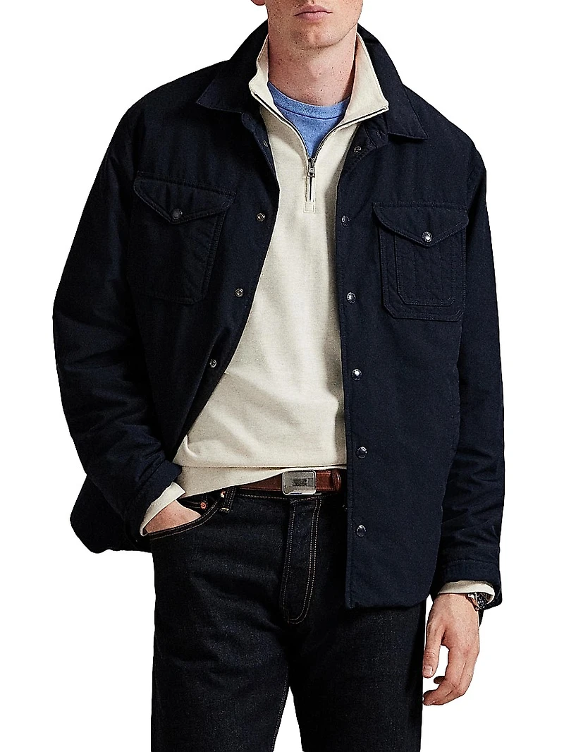 Luxury Textured Quarter-Zip Sweatshirt