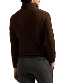 Logo Wool Quarter-Zip Sweater