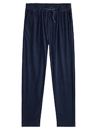 Stretch-Cotton Drawstring Pants
