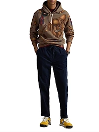 Stretch-Cotton Drawstring Pants
