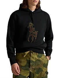 Logo-Embroidered Hoodie