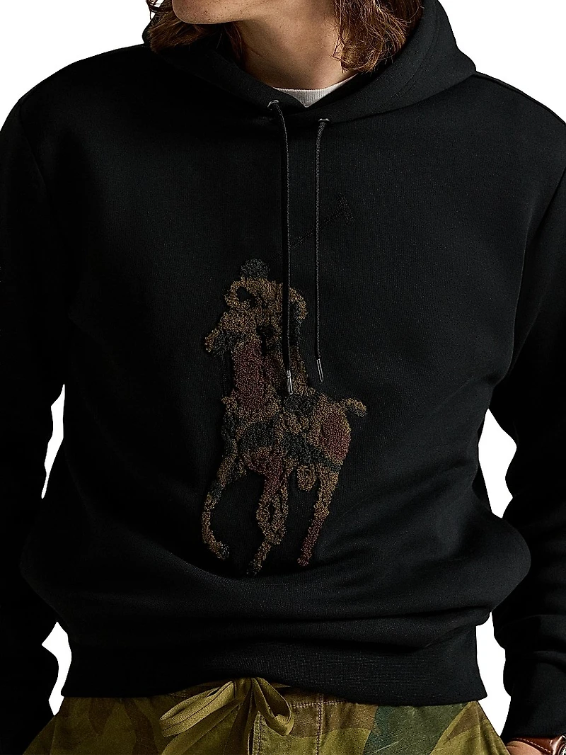 Logo-Embroidered Hoodie