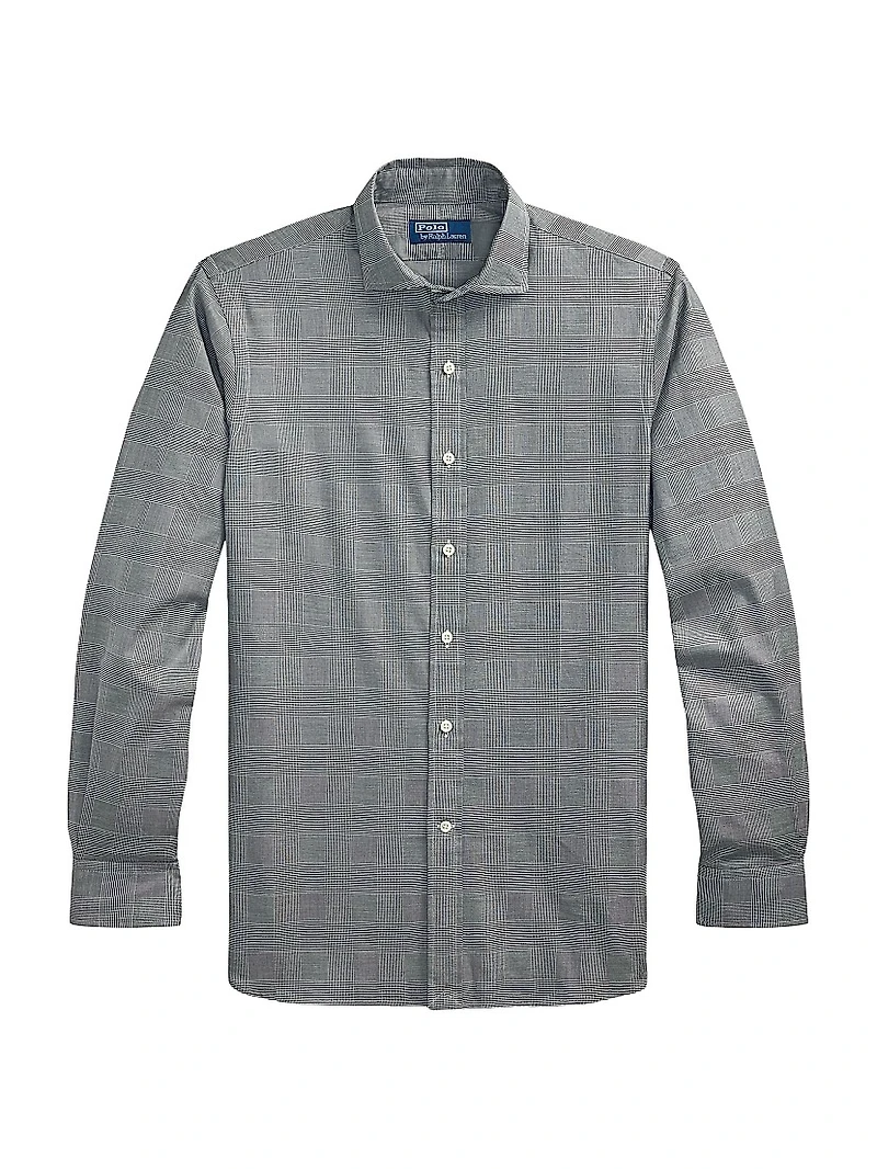 Plaid Cotton Long-Sleeve Shirt