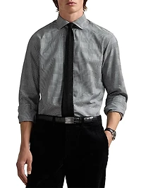 Plaid Cotton Long-Sleeve Shirt