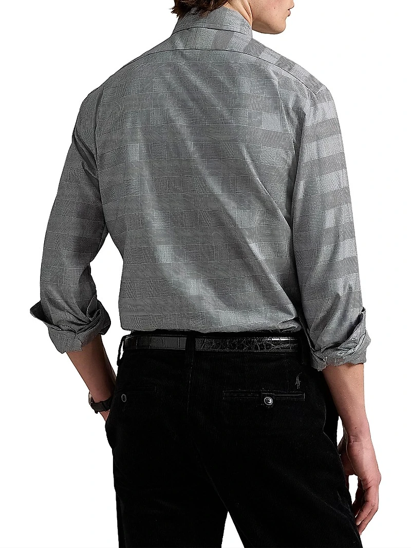 Plaid Cotton Long-Sleeve Shirt