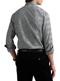 Plaid Cotton Long-Sleeve Shirt