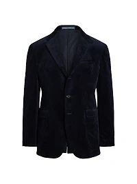 Cotton Corduroy Single-Breasted Blazer