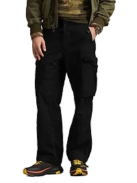 Cotton Straight-Leg Cargo Pants