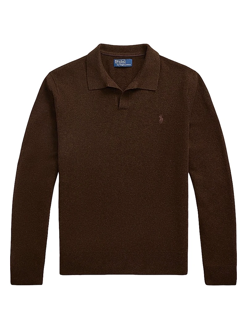 Wool Polo Sweater