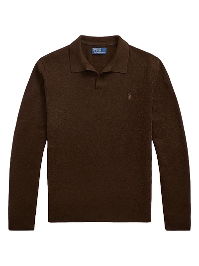 Wool Polo Sweater