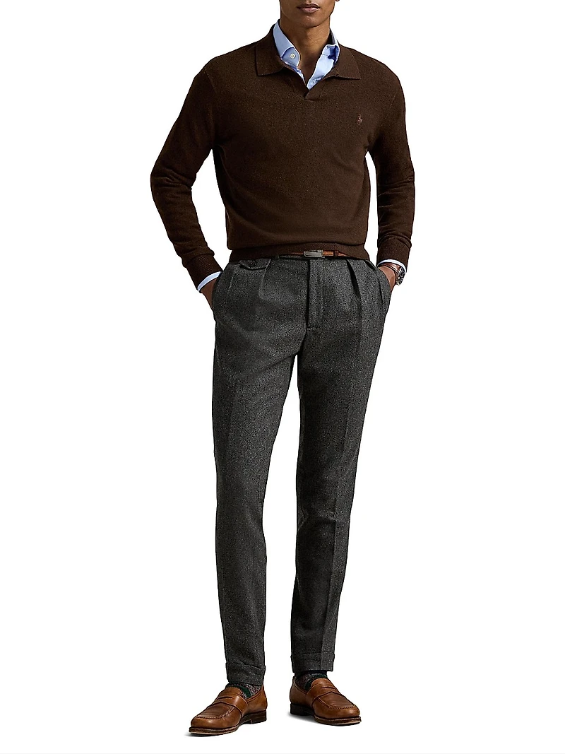 Wool Polo Sweater