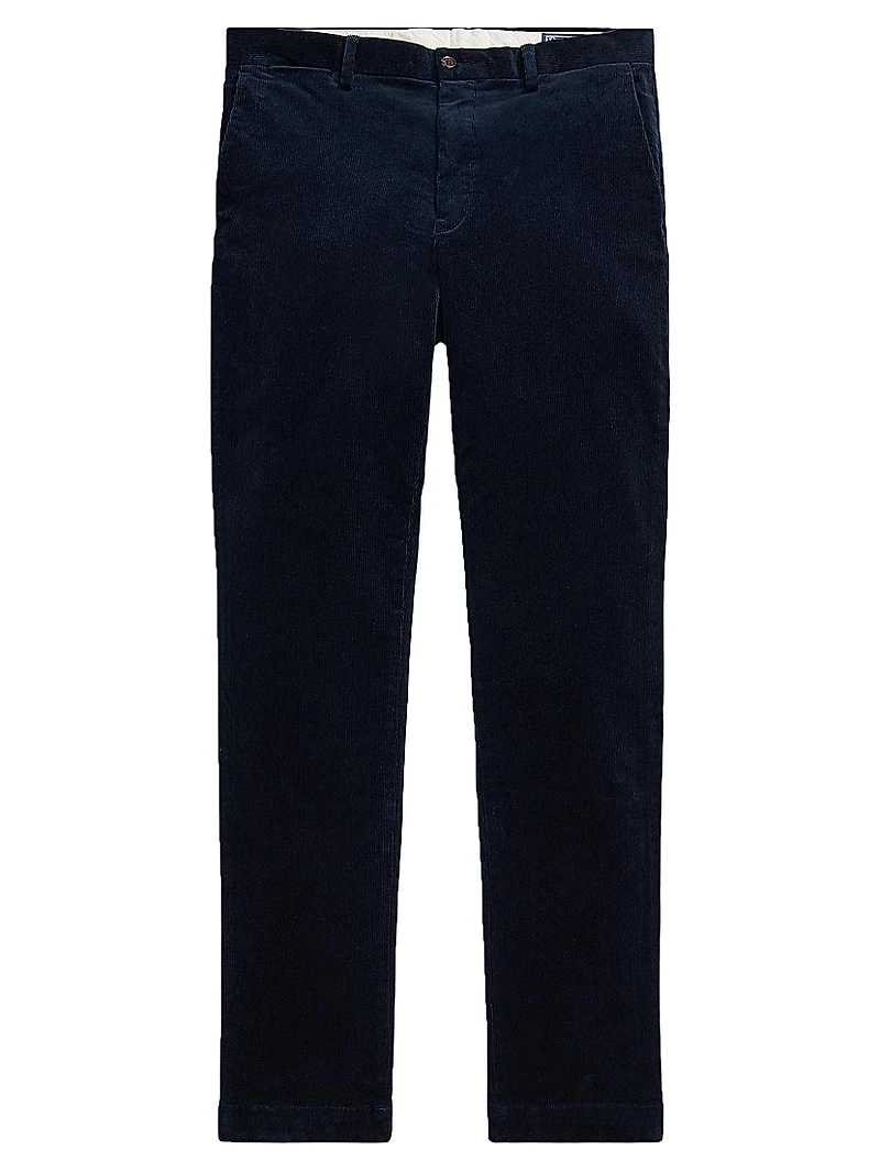 Corduroy Straight-Leg Pants