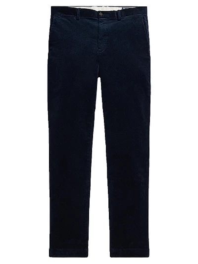 Corduroy Straight-Leg Pants