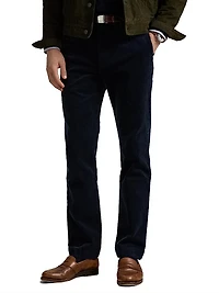 Corduroy Straight-Leg Pants