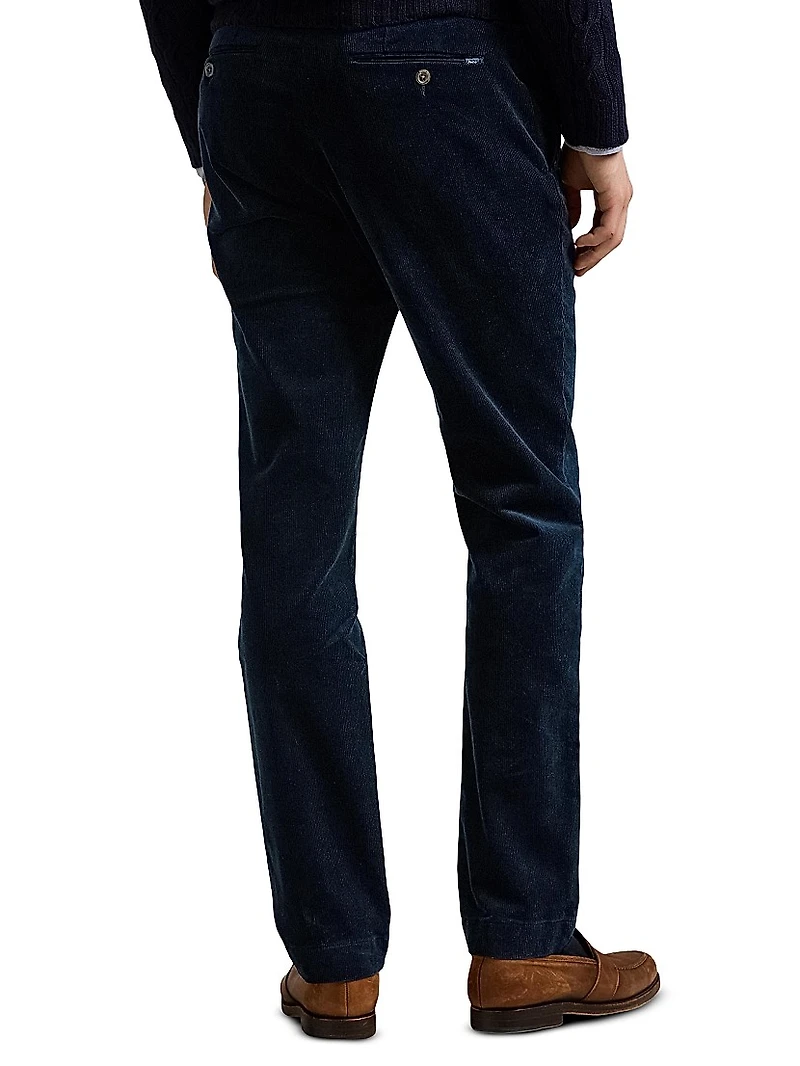 Corduroy Straight-Leg Pants