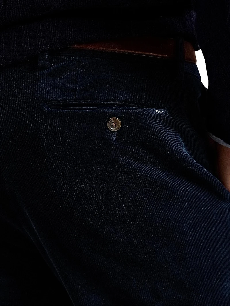Corduroy Straight-Leg Pants
