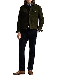 Corduroy Straight-Leg Pants