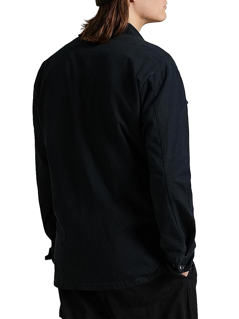 Ripstop Cotton Long-Sleeve Shirt