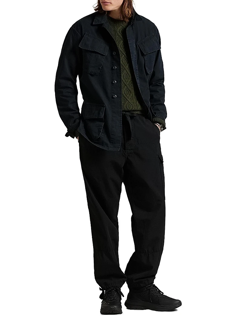 Ripstop Cotton Long-Sleeve Shirt