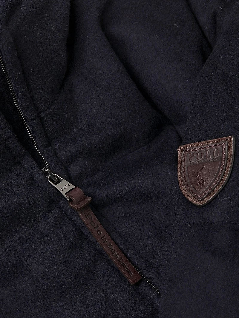 Brushed Wool-Blend Down Jacket