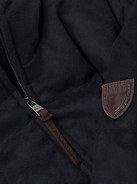 Brushed Wool-Blend Down Jacket