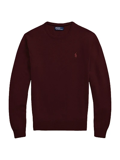 Logo-Embroidered Wool Sweater