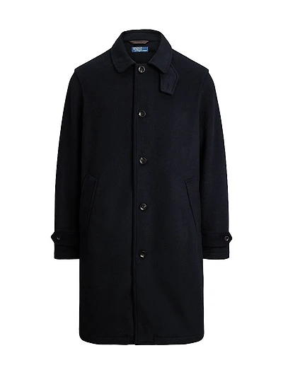 Double-Face Wool-Blend Overcoat