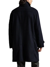 Double-Face Wool-Blend Overcoat