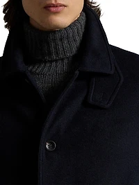 Double-Face Wool-Blend Overcoat