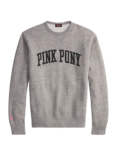 Pink Pony Vintage-Fit Fleece Crewneck Sweatshirt