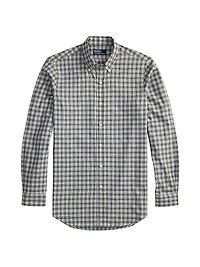 Plaid Cotton Long-Sleeve Shirt