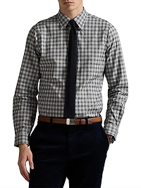 Plaid Cotton Long-Sleeve Shirt