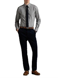 Plaid Cotton Long-Sleeve Shirt