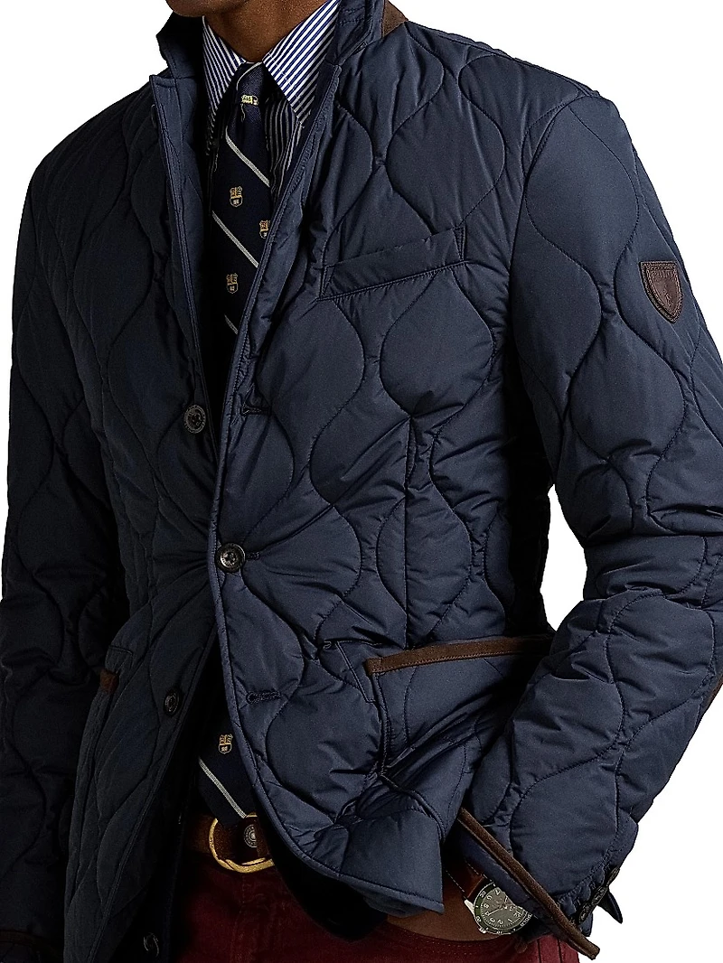 Eastham Quilted Button-Front Field Jacket