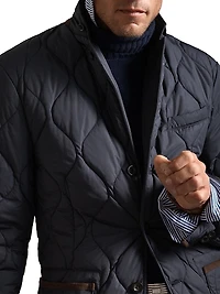 Eastham Quilted Button-Front Field Jacket
