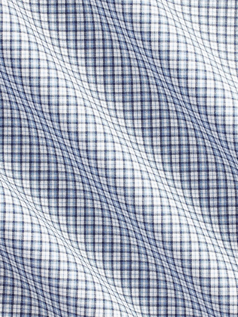 Micro-Checked Cotton Shirt