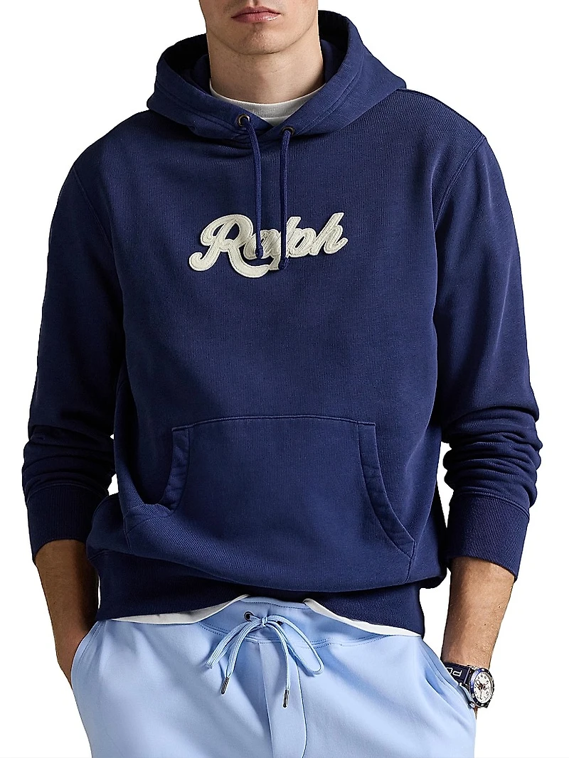 Logo-Embroidered Cotton-Blend Hoodie