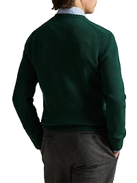 Polo Bear Wool-Cashmere Crewneck Sweater