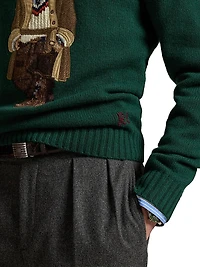 Polo Bear Wool-Cashmere Crewneck Sweater