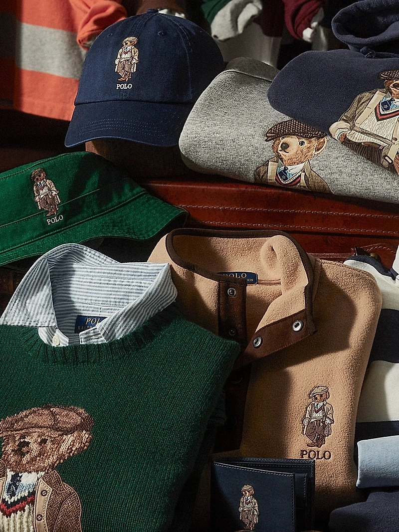 Polo Bear Wool-Cashmere Crewneck Sweater