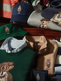 Polo Bear Wool-Cashmere Crewneck Sweater