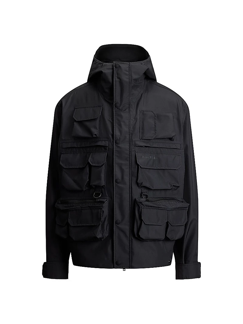 Taffeta Multi-Pocket Hooded Jacket