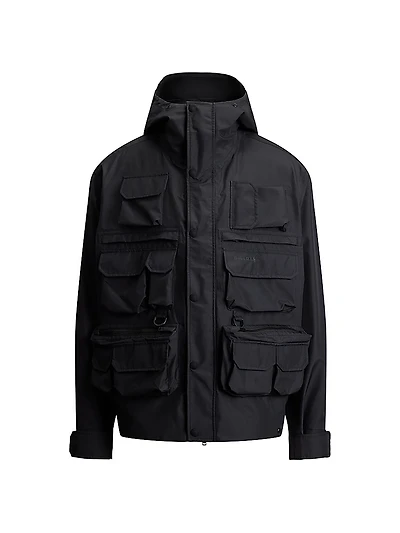 Taffeta Multi-Pocket Hooded Jacket