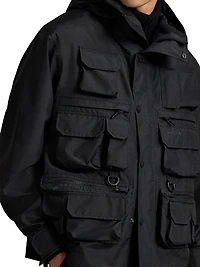 Taffeta Multi-Pocket Hooded Jacket