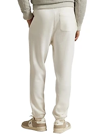 Waffle Knit Drawstring Joggers